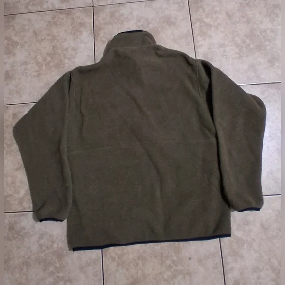 Patagonia Synchilla Olive Green Fleece Pullover Sz.L - Picture 8 of 8